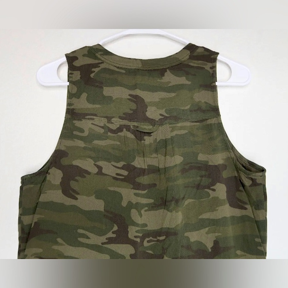 Sanctuary Hazel Shorts Romper Mother Nature Camo Drawstring Women’s Medium EUC - Picture 7 of 9